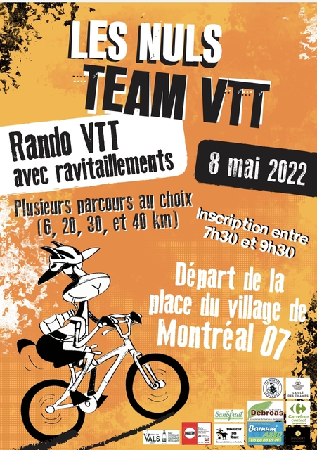 Affiche de Randos VTT de Montréal (5ème  édition) à Montréal