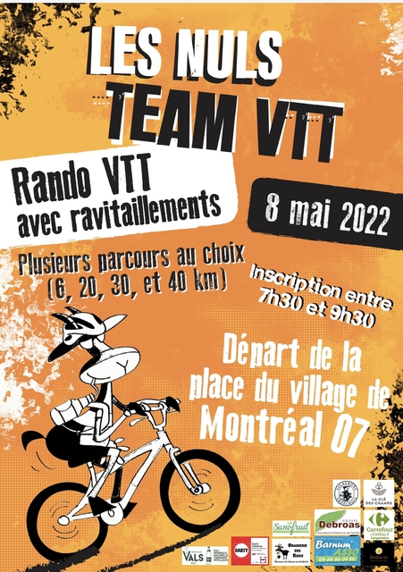 Affiche de Randos VTT de Montréal (5ème  édition) à Montréal