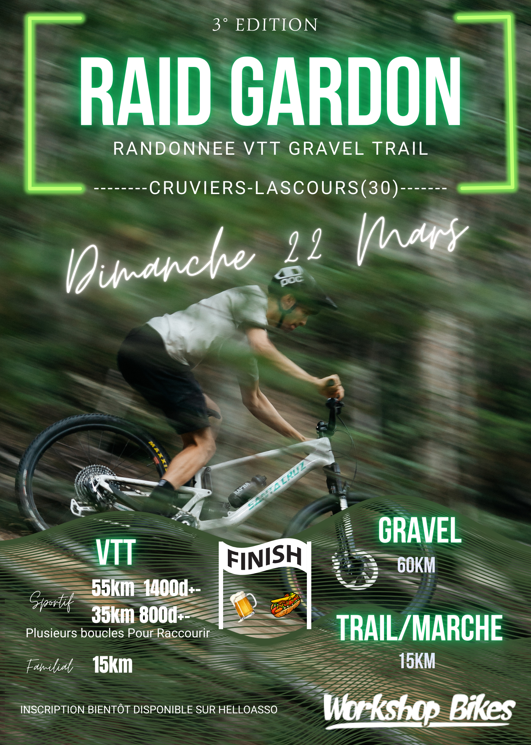 Affiche de RAID du Gardon 3eme Edition (3ème édition) à Cruviers-Lascours