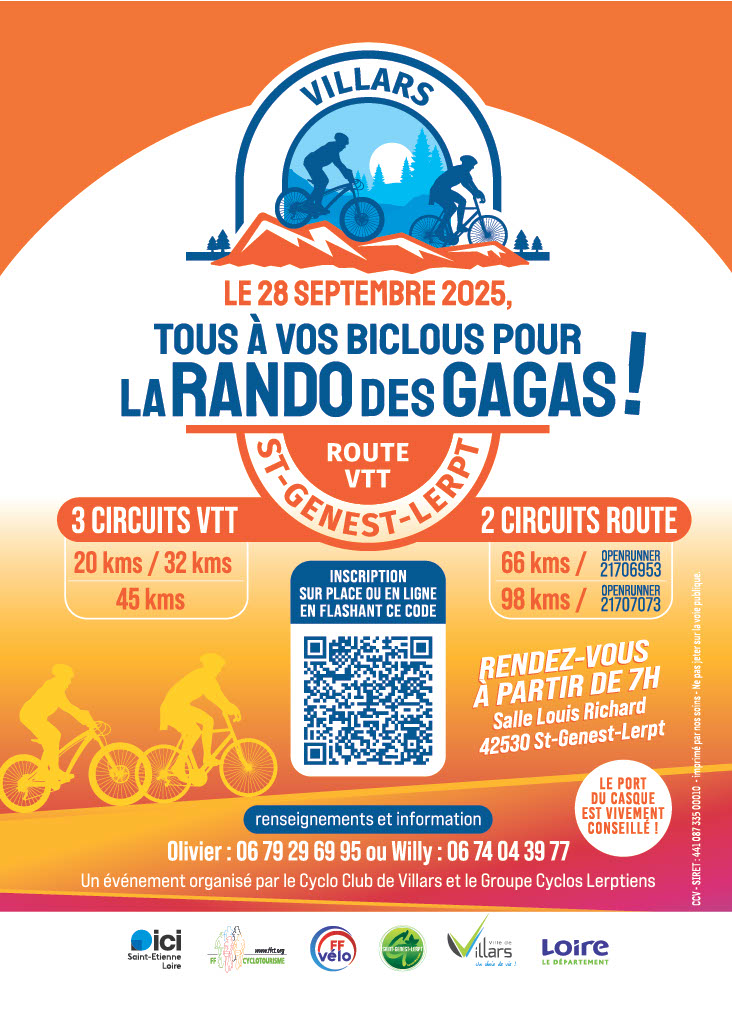 Affiche de La 1ère rando des gagas à Saint-Genest-Lerpt