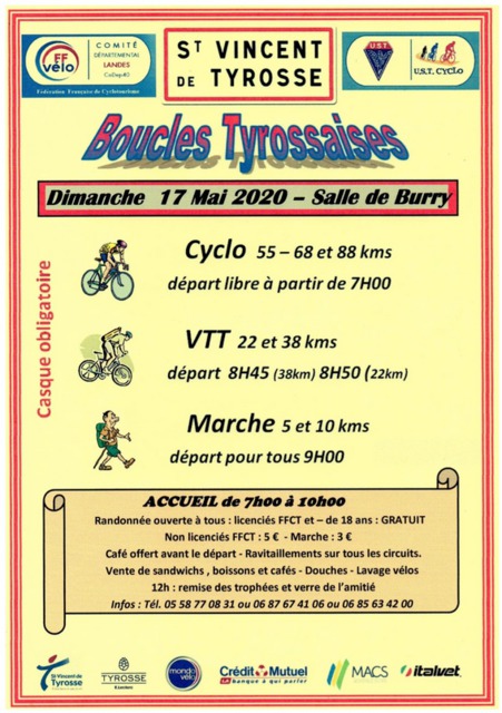 Affiche de Les BOUCLES TYROSSAISES à Saint-Vincent-de-Tyrosse