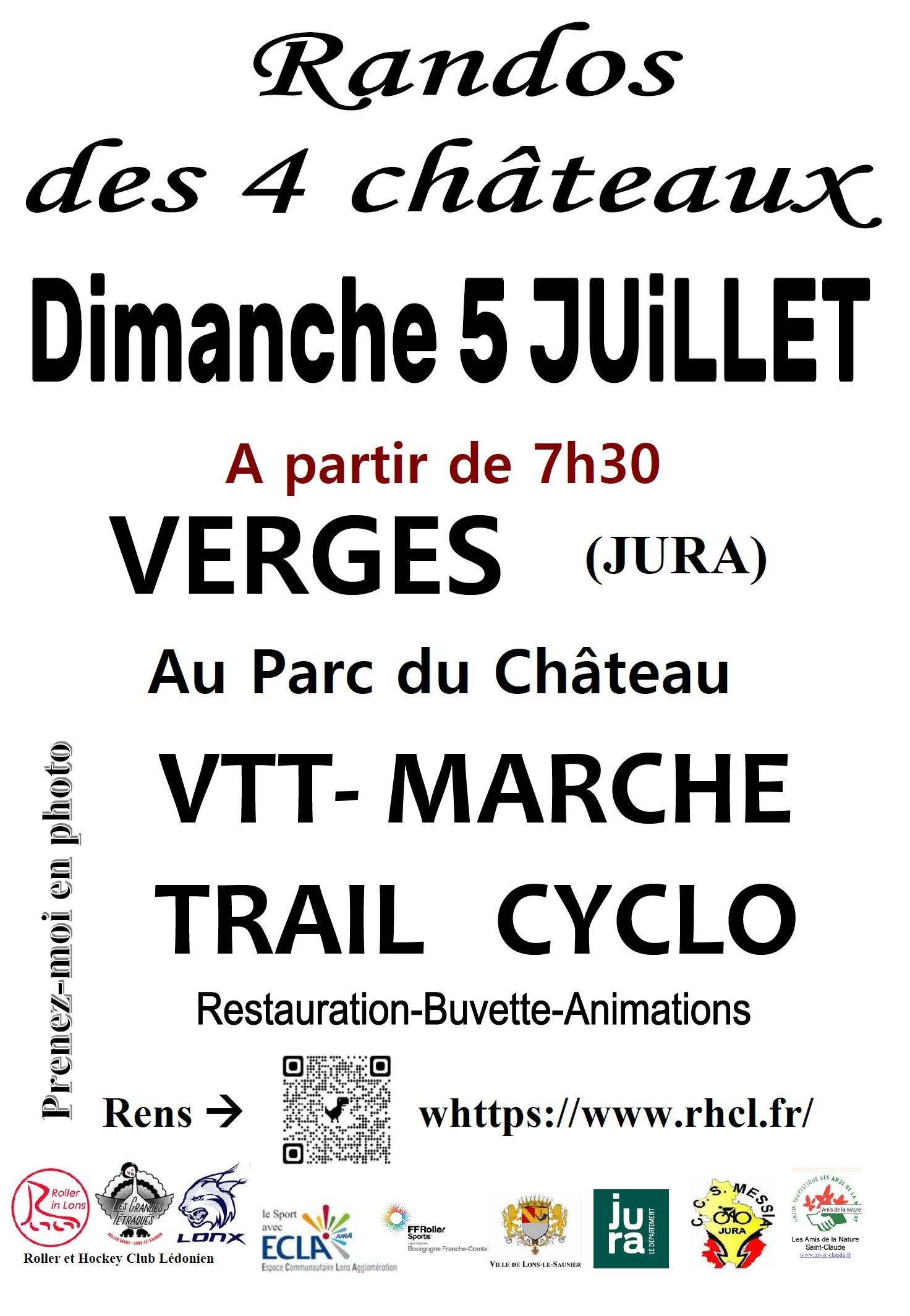 Affiche de Les Randos des 4 Châteaux (14ème édition) à Verges