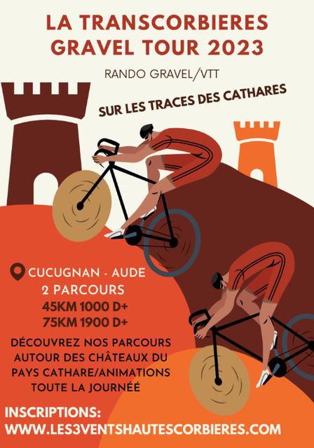 Affiche de Transcorbières Gravel/VTT (3ème  édition) à Cucugnan