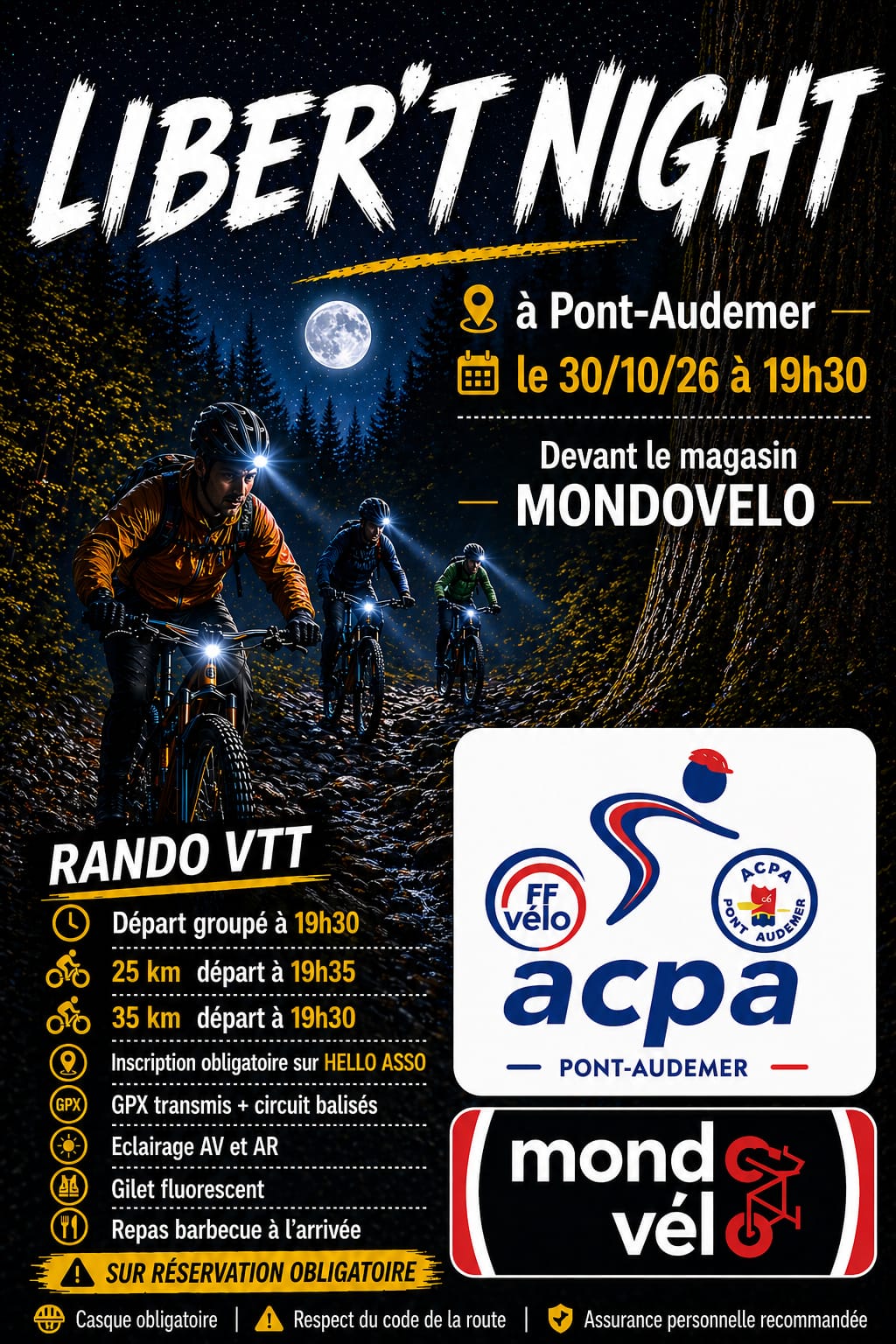 Affiche de Liber't Night (1ère édition) à Pont-Audemer