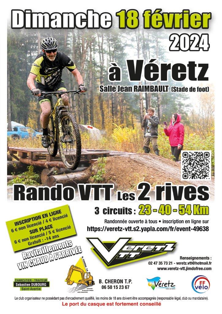 Affiche de La 15ème rando des deux rives à Véretz