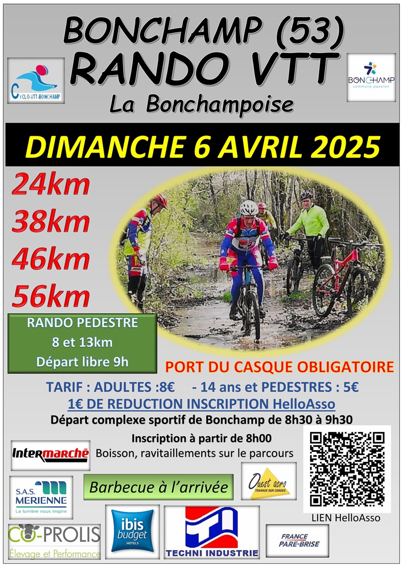 Affiche de La 34ème BONCHAMPOISE à Bonchamp-lès-Laval