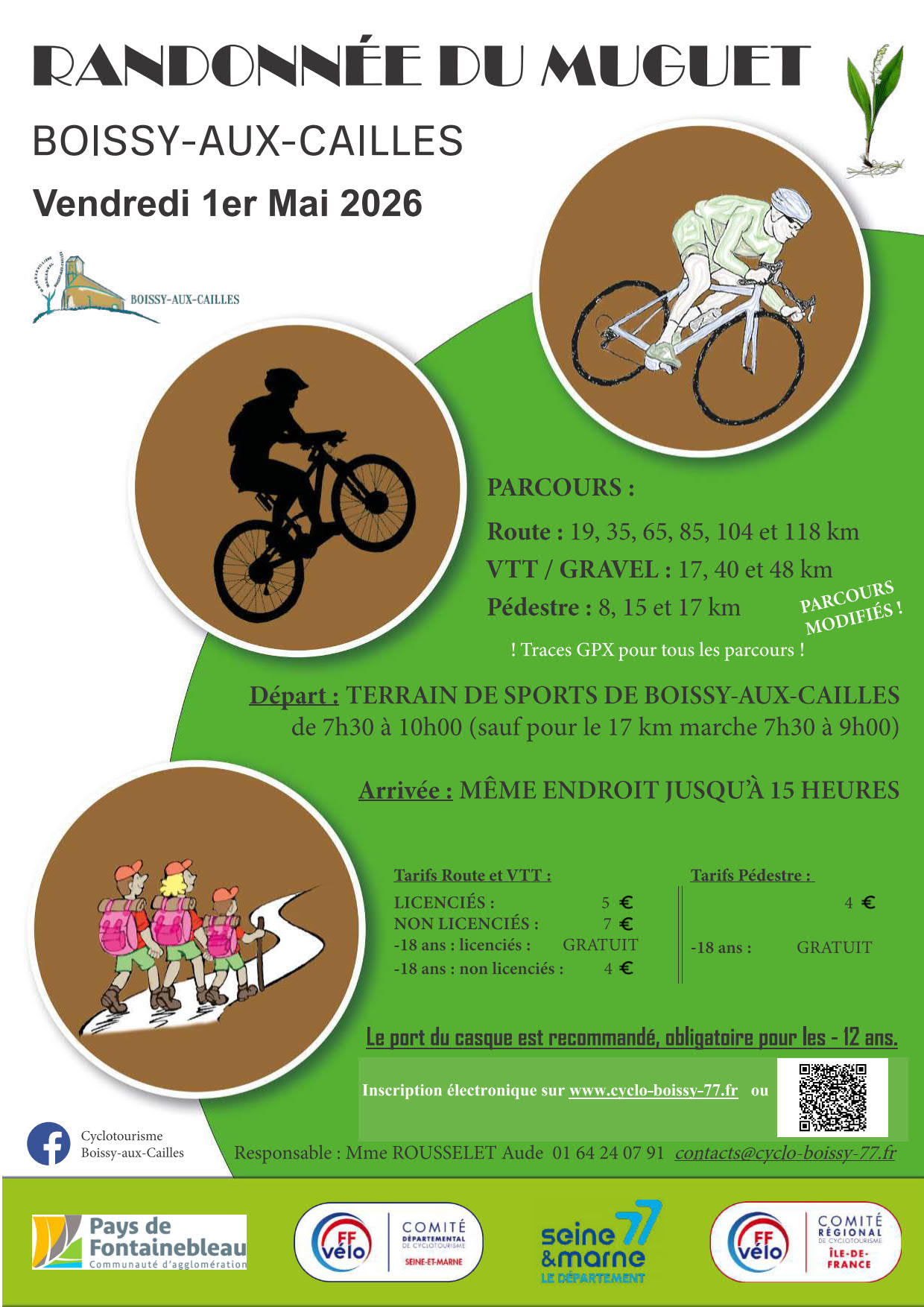 Affiche de La 42ème Randonnée du Muguet à Boissy-aux-Cailles