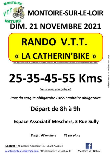 Affiche de La 14ème Catherin' Bike à Montoire-sur-le-Loir