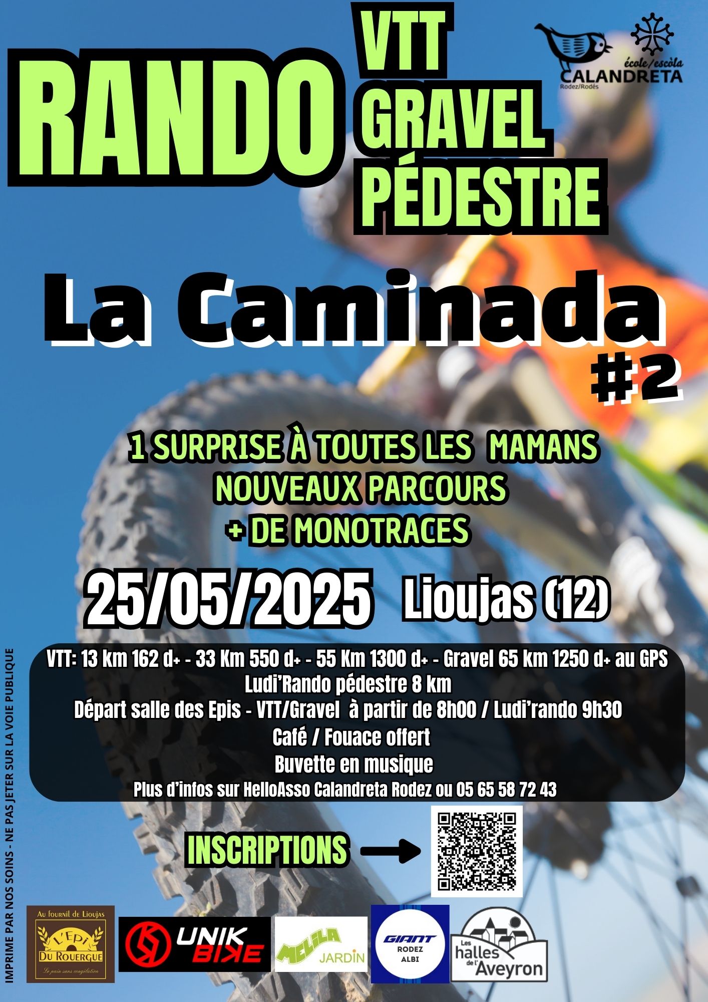 Affiche de La 2ème Caminada à La Loubière