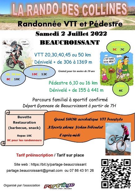 Affiche de La Rando Des Collines VTT et Pédestre à Beaucroissant