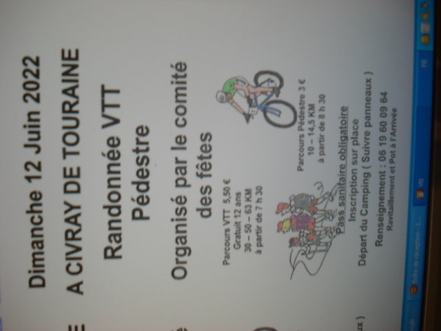Affiche de Rando de Civray de Touraine à Civray-de-Touraine
