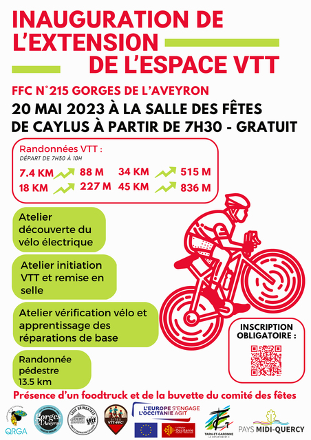 Affiche de Une randonnée VTT (1ère  édition) à Caylus