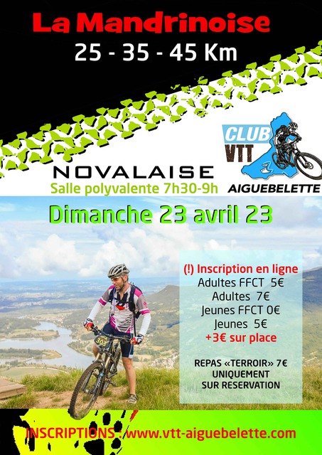 Affiche de La Mandrinoise VTT à Novalaise