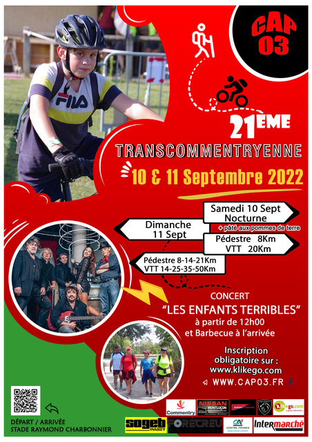 Affiche de LA TRANSCOMMENTRYENNE (21ème  édition) à Commentry