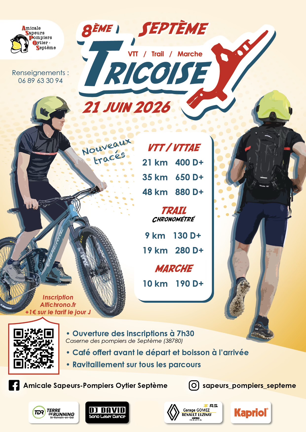 Affiche de La 8ème Rando La TRICOISE à Septème