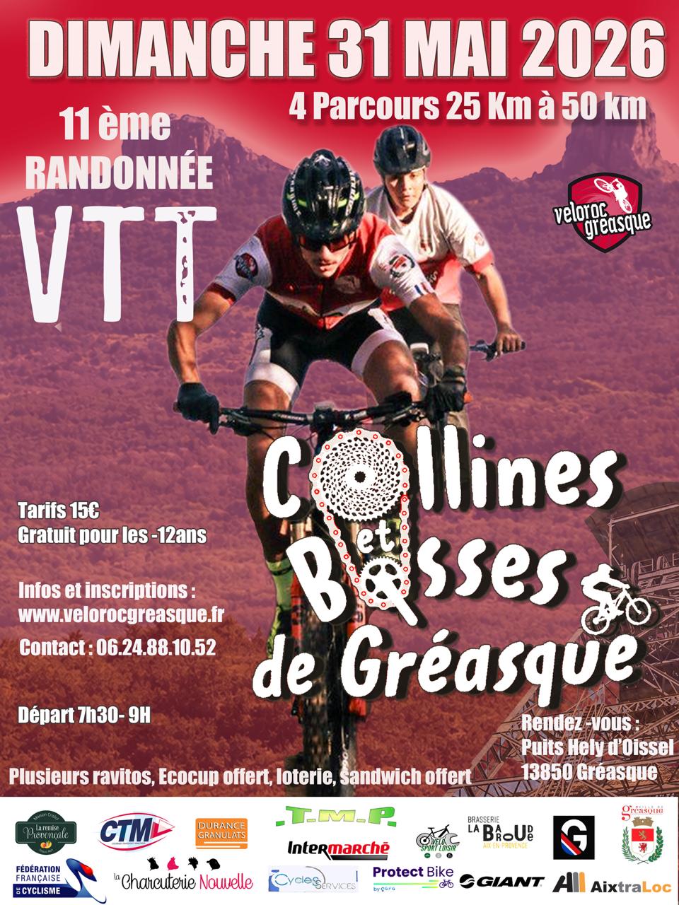 Affiche de Les collines et bosses de Gréasque (11ème édition) à Gréasque