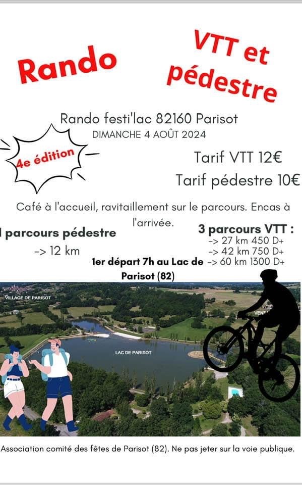 Affiche La 4ème Rando festi'lac 2024