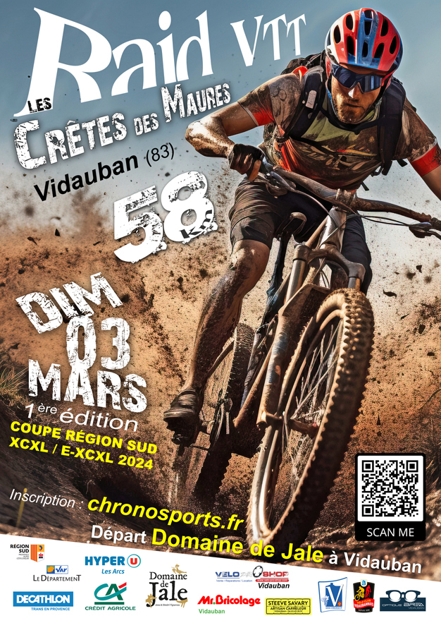 Affiche de Raid VTT des Crêtes des Maures (1ère édition) à Vidauban