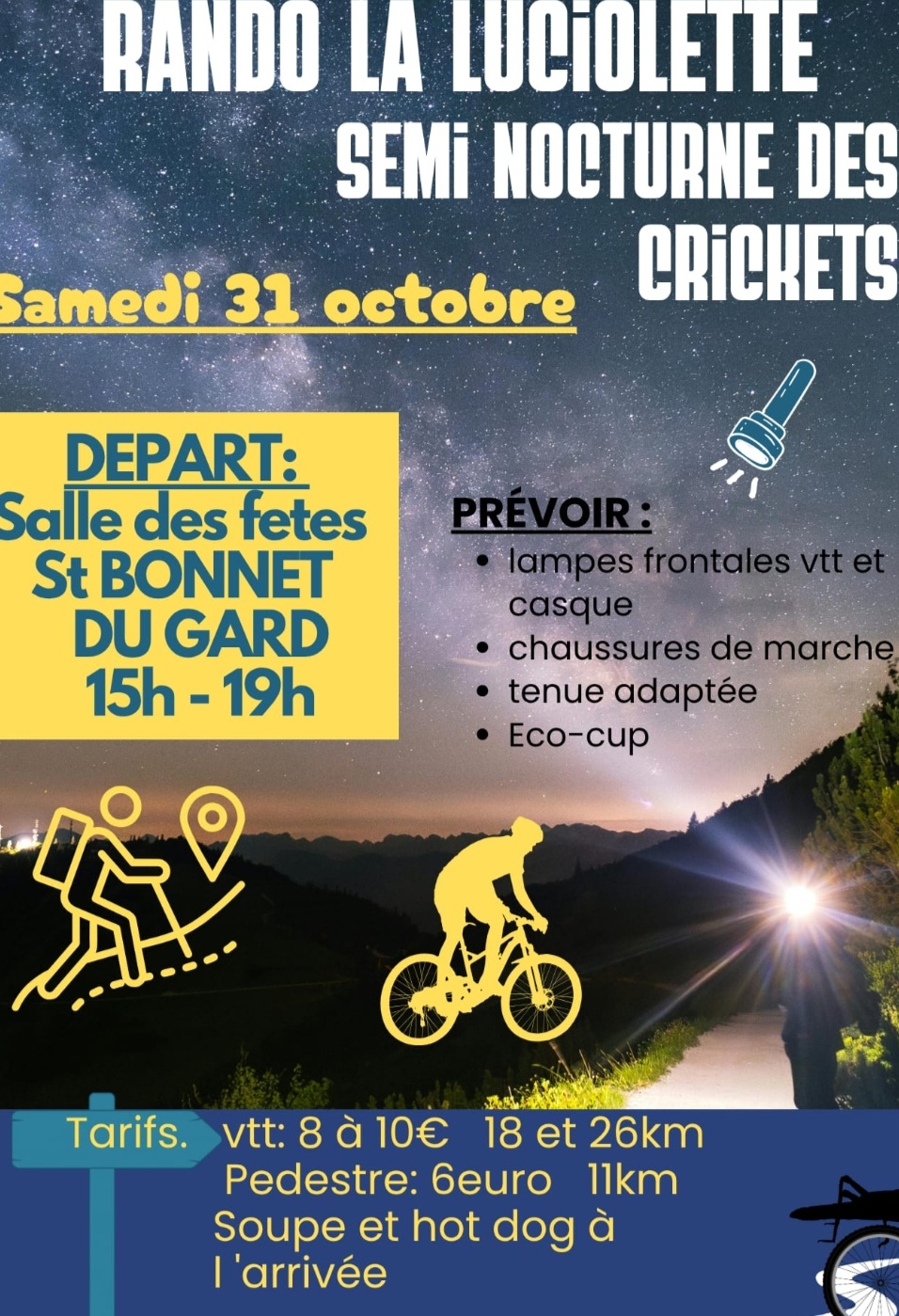 Affiche de La 15ème Luciolette à Saint-Bonnet-du-Gard