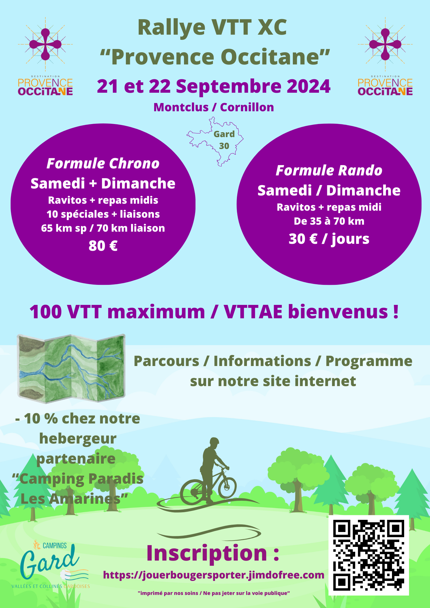 Affiche de Rallye VTT XC Provence Occitane (1ère édition) à Cornillon