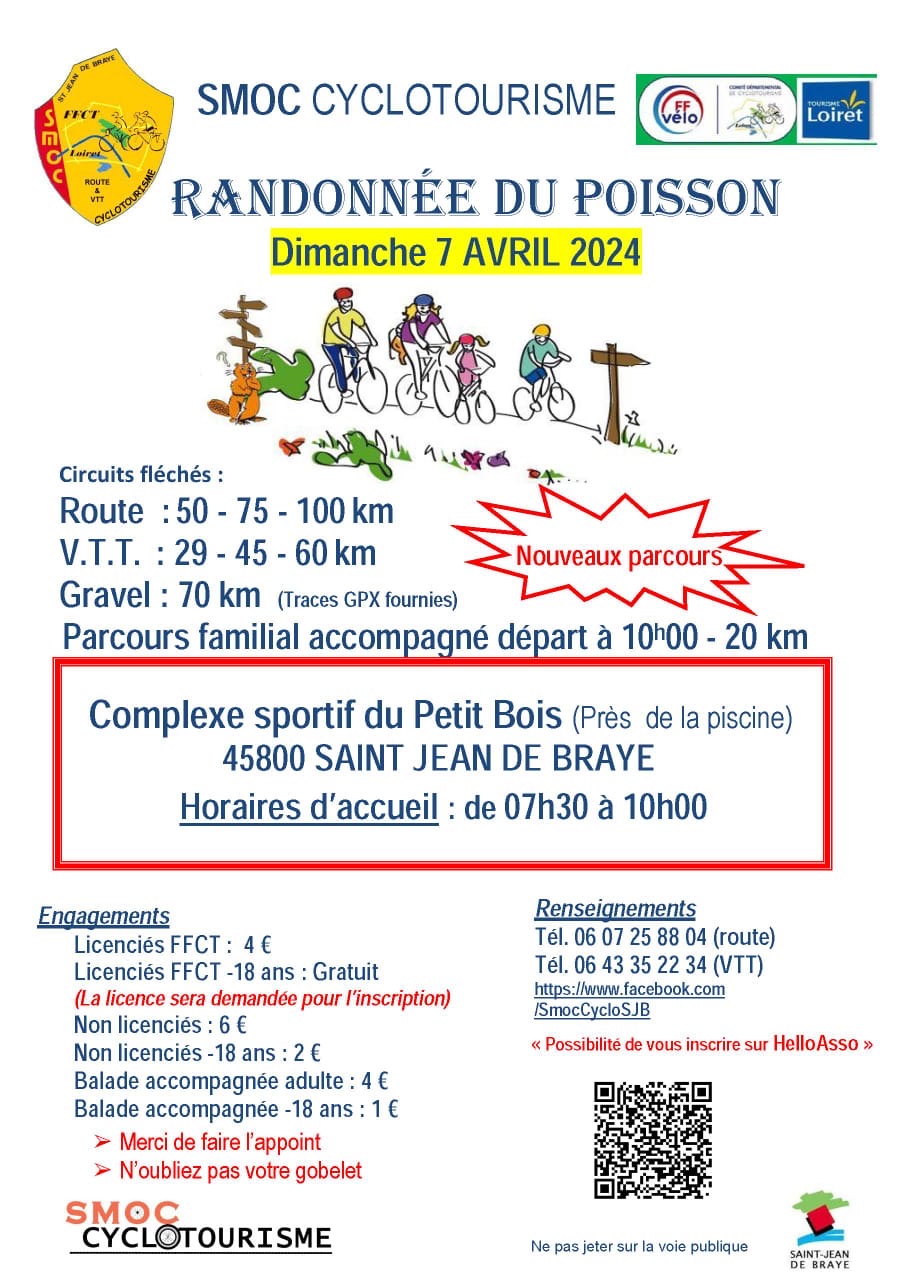 Affiche de La Randonnée du Poisson à Saint-Jean-de-Braye