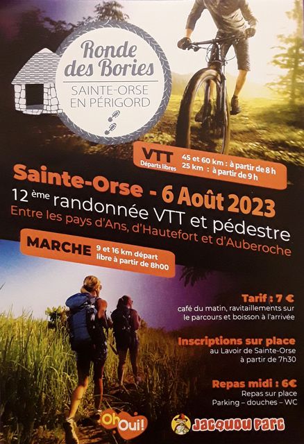 Affiche de La ronde des bories (12ème  édition) à Sainte-Orse