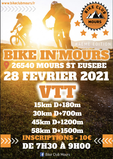 Affiche de La 4ème BIKE IN MOURS à Mours-Saint-Eusèbe