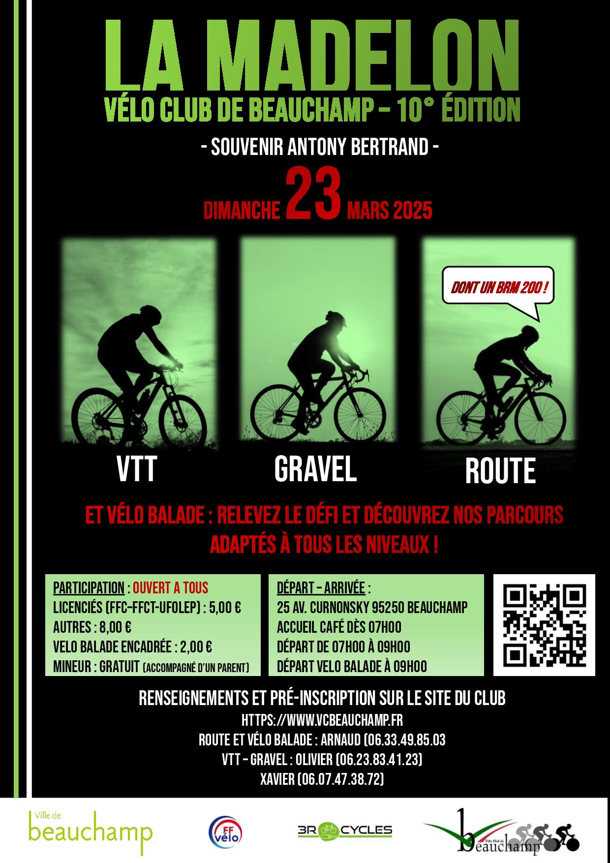 Affiche de La 10ème MADELON à Beauchamp