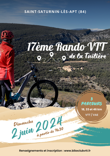 Affiche La 17ème rando de la Tuilière 2024