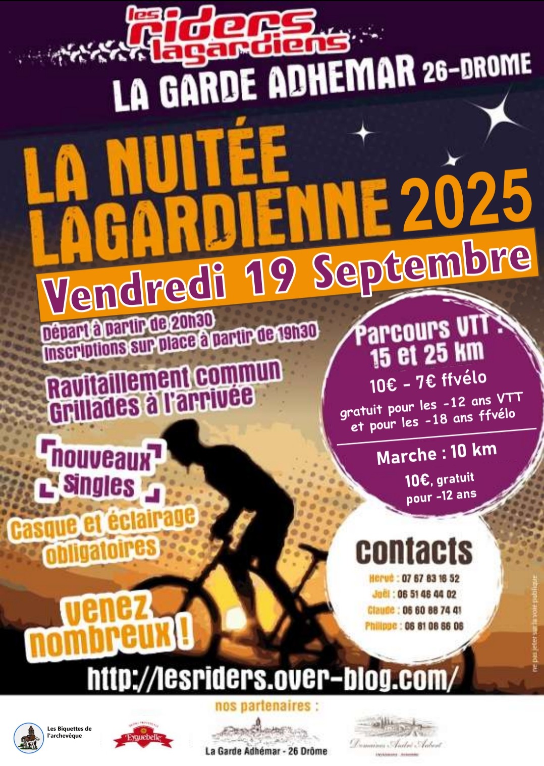 Affiche de La 21ème Nuitée Lagardienne à La Garde-Adhémar