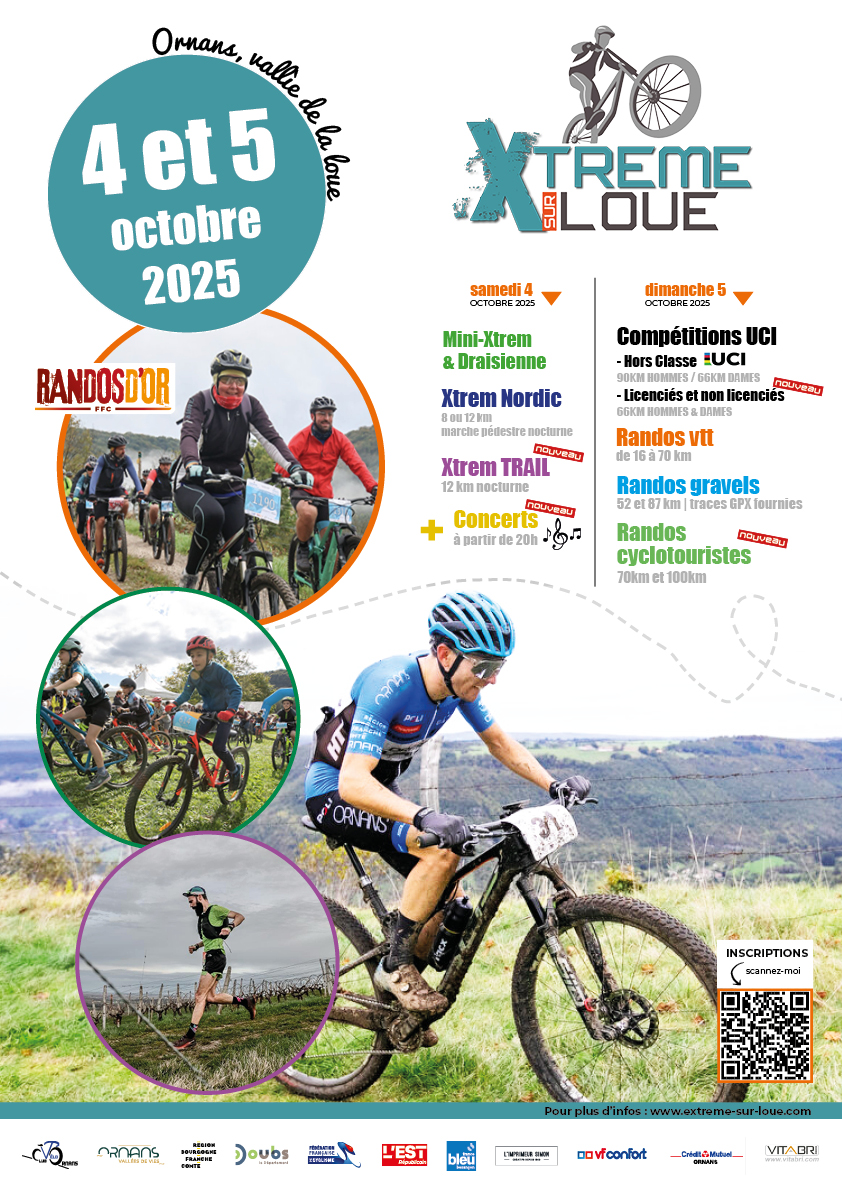 Affiche de Extrême sur Loue - VTT et Gravel (27ème édition) à Ornans
