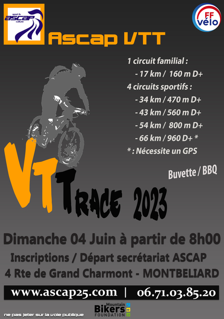 Affiche de V.T.TRACE (9ème  édition) à Montbéliard