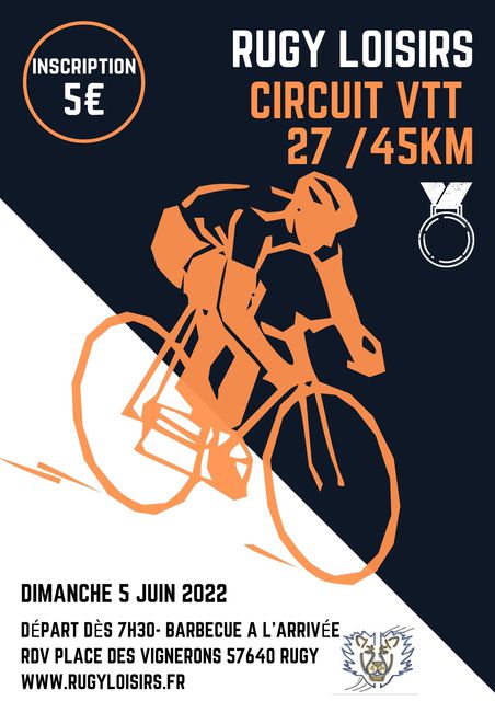 Affiche de 4eme randonnée VTT (4ème  édition) à Argancy