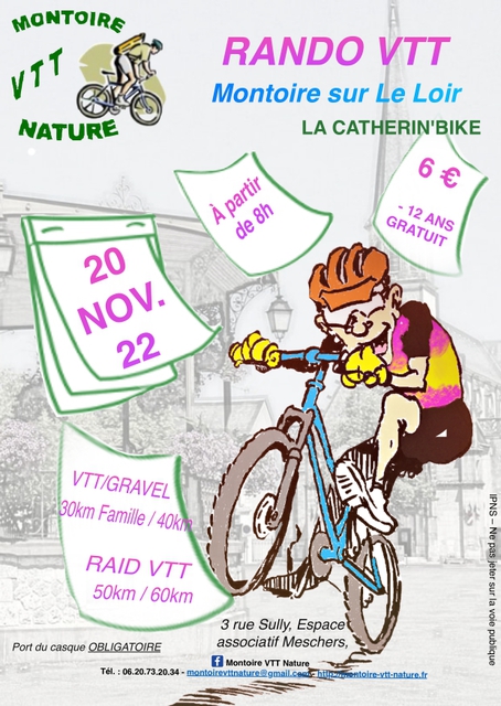 Affiche de La 15ème Catherin' Bike à Montoire-sur-le-Loir