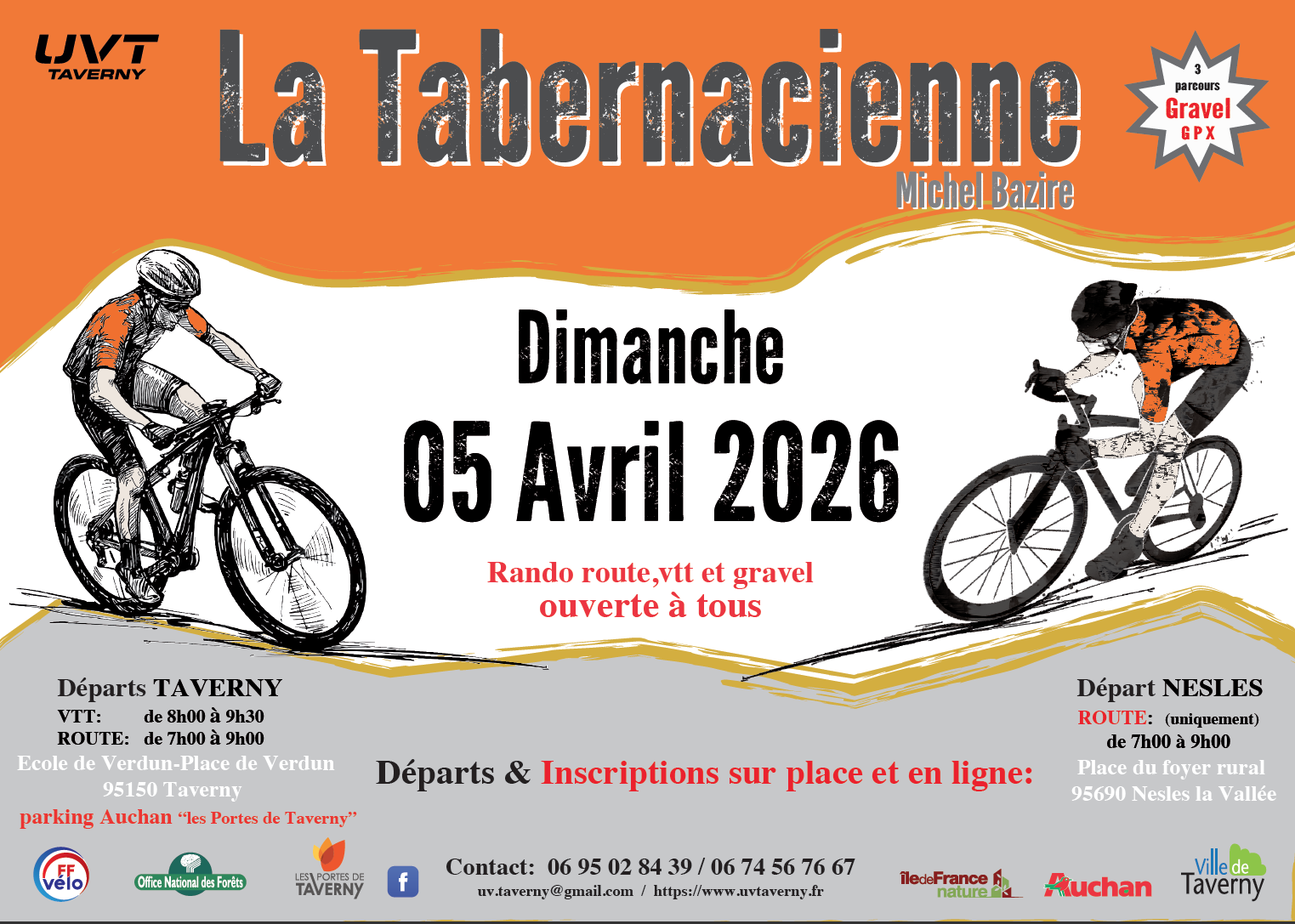 Affiche de La 27ème Tabernacienne VTT à Taverny