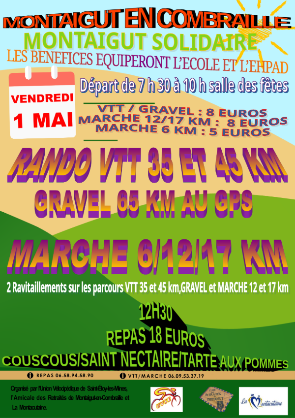 Affiche de Montaigut solidaire (3ème édition) à Montaigut