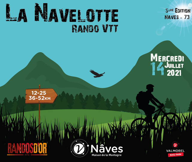 Affiche de La 5ème NAVELOTTE - rando d'or VTT à Naves