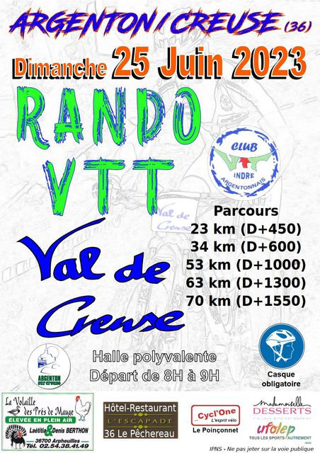Affiche de Val de Creuse 2023 (15ème  édition) à Argenton-sur-Creuse