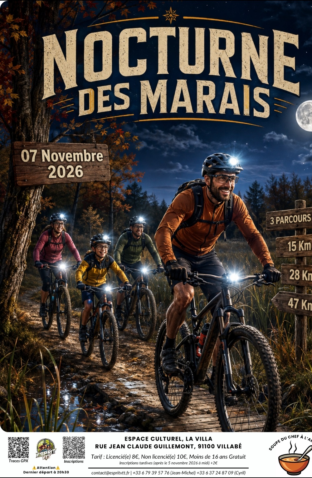 Affiche de NOCTURNE DES MARAIS (2ème édition) à Villabé