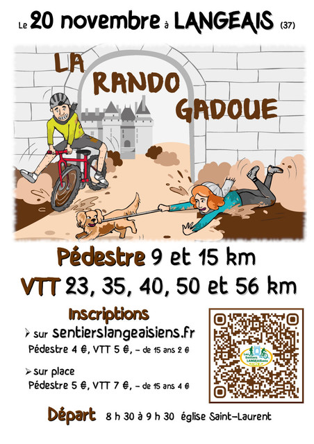 Affiche de La 19ème rando Gadoue  à Langeais