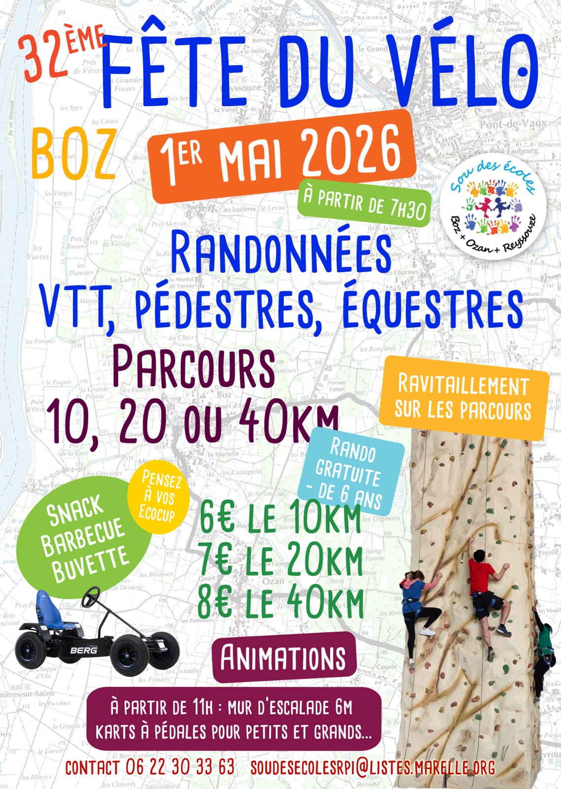 Affiche de Fête du Vélo (32ème édition) à Boz