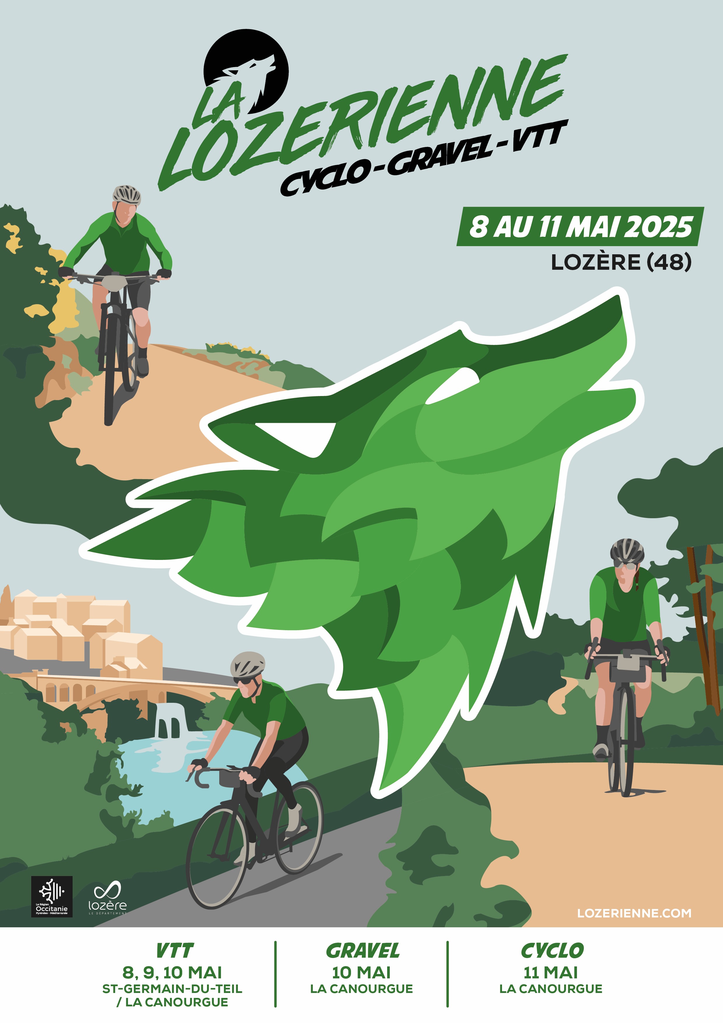 Affiche de Lozérienne VTT (14ème édition) à Saint-Germain-du-Teil