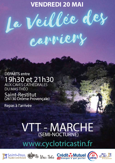 Affiche de La 8ème veillée des carriers (nocturne) à Saint-Restitut