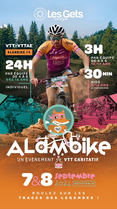 Affiche de 24H ALAMBIKE (4ème édition) aux Gets