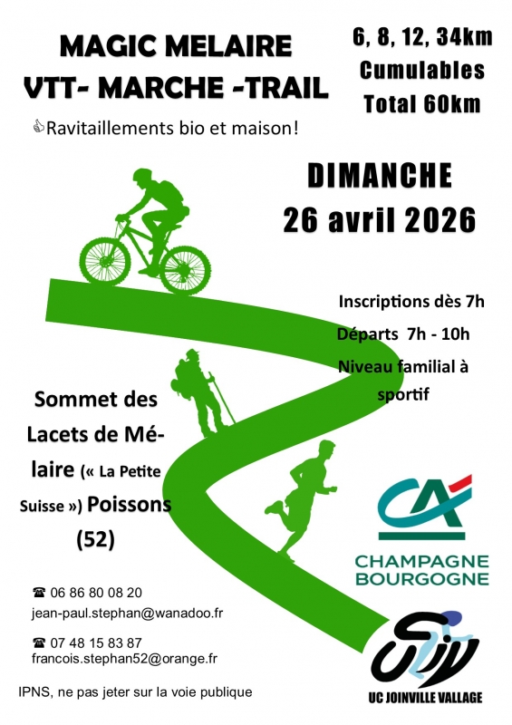 Affiche de Magic-Mélaire VTT Marche Trail à Poissons