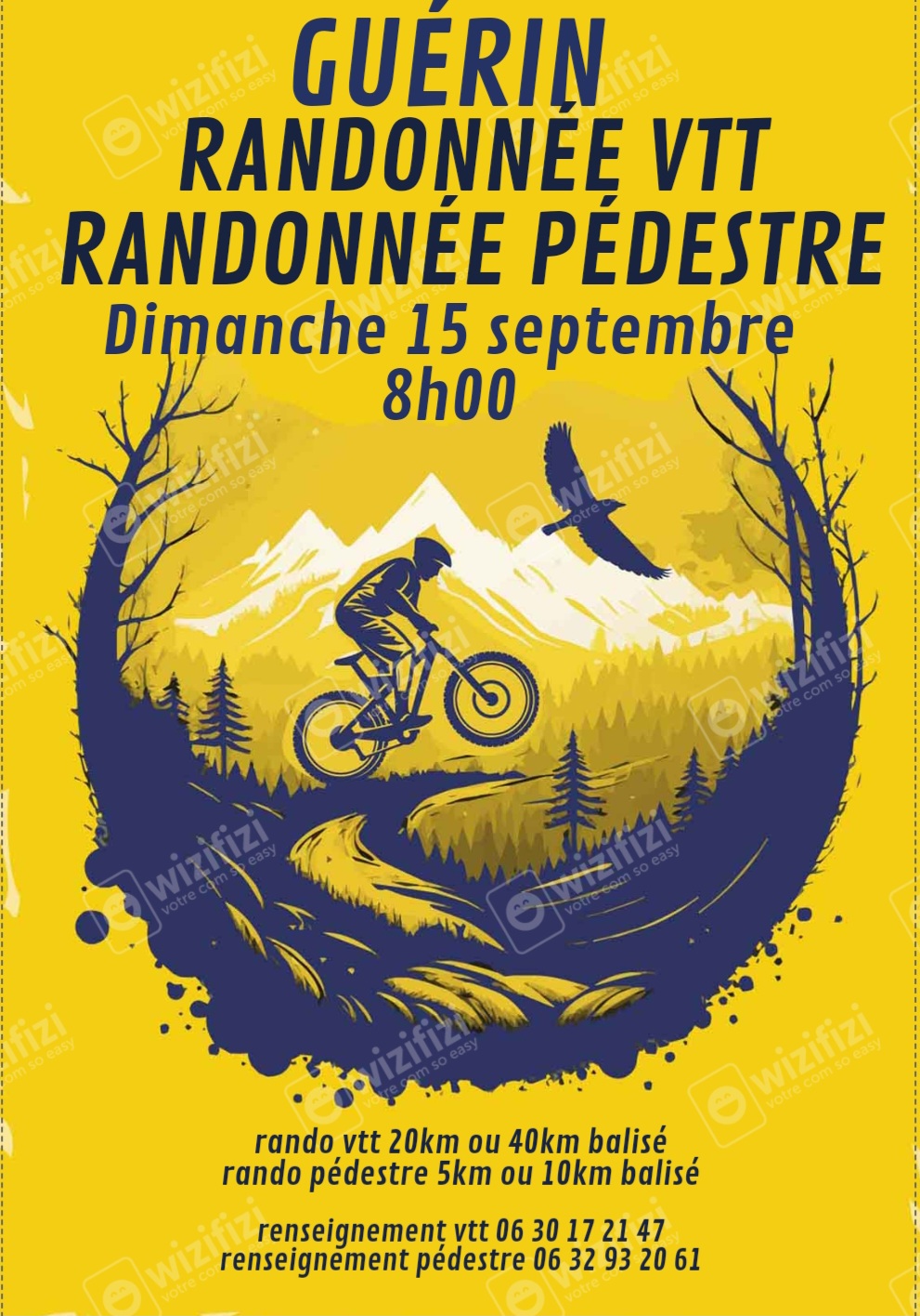 Affiche de Une randonnée VTT (3ème édition) à Guérin