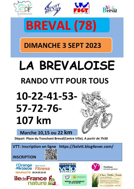 Affiche de La 18ème Brévaloise  à Bréval