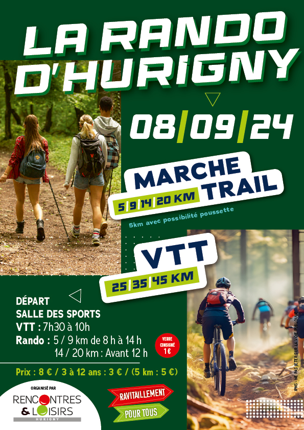 Affiche de LA RANDO D'HURIGNY à Hurigny