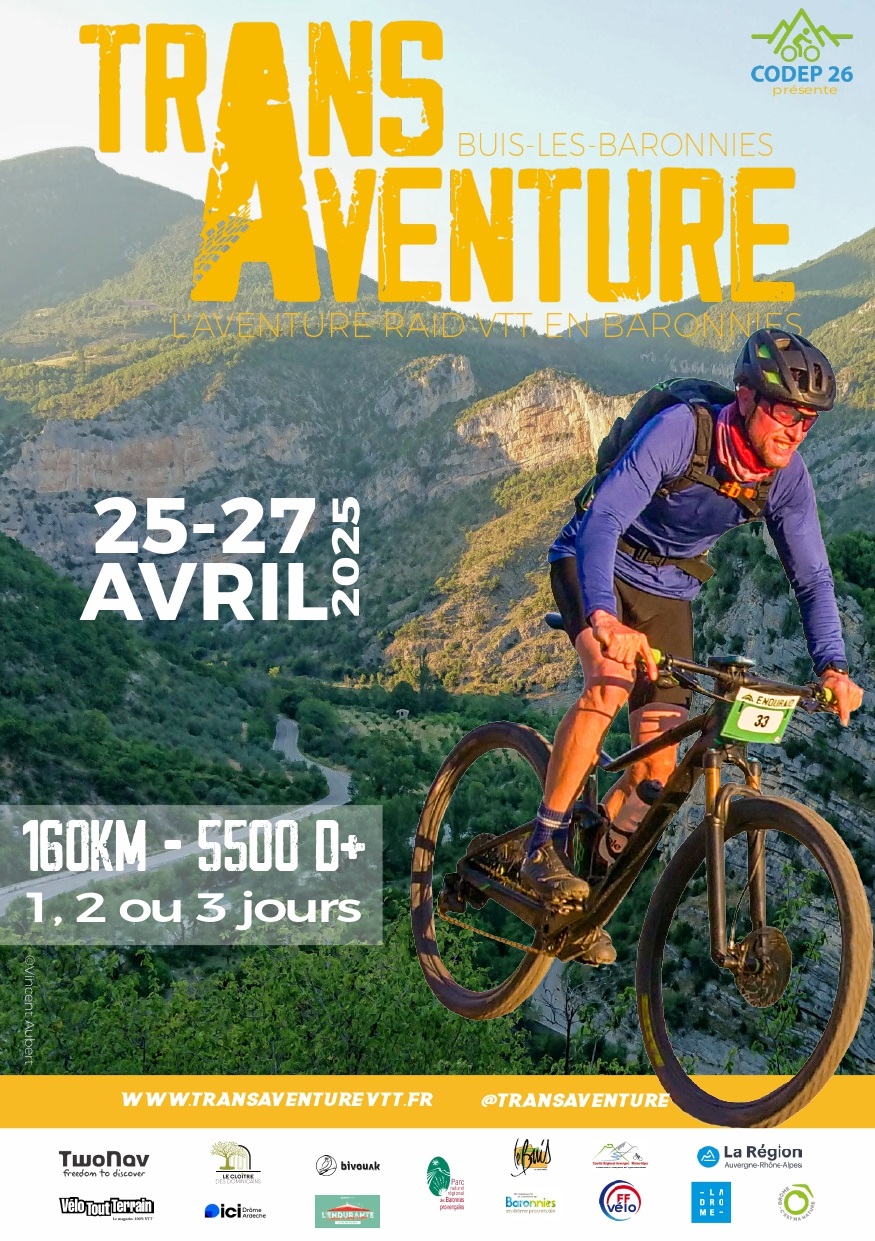 Affiche de Trans 'Aventure VTT (3ème édition) à Buis-les-Baronnies