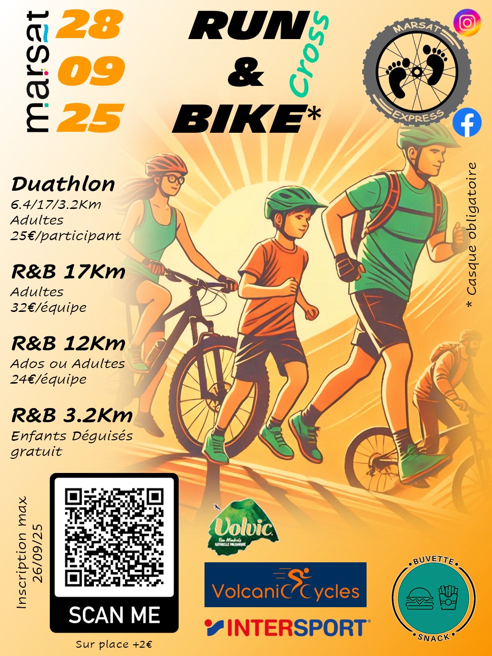 Affiche de Run&bike Marsat express (4ème édition) à Marsat